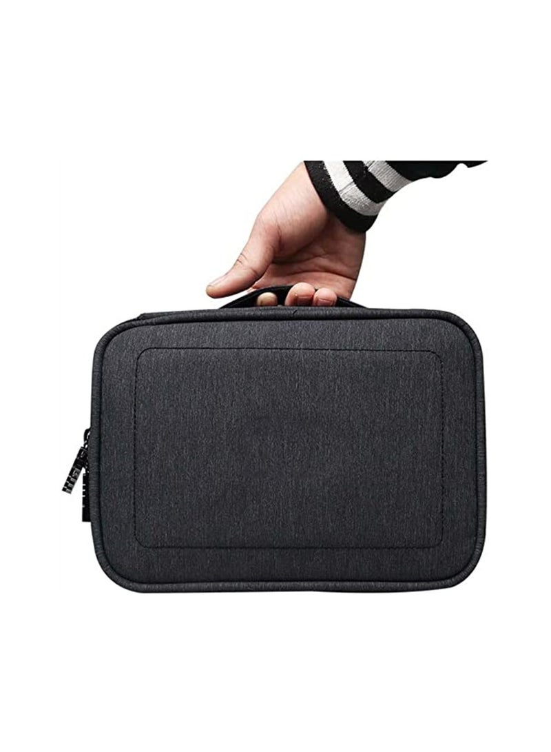 SYOSI Electronic Accessories Bag, Digital Gadget Organizer Case, Travel Gear Storage Carrying Sleeve Pouch for Cable, USB, Earphones, Portable Hard Drives, Power Banks, Adapters or Camera Accessories  - Image 5