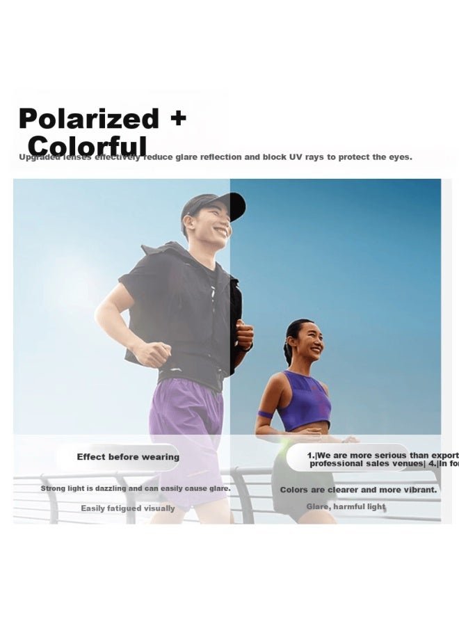 Vozapow Running Gl, Professional Marathon Polarized Colorful Protective Goggles, Outdoor Sports Fishing Hiking Sungl For Men And Wome - Image 2