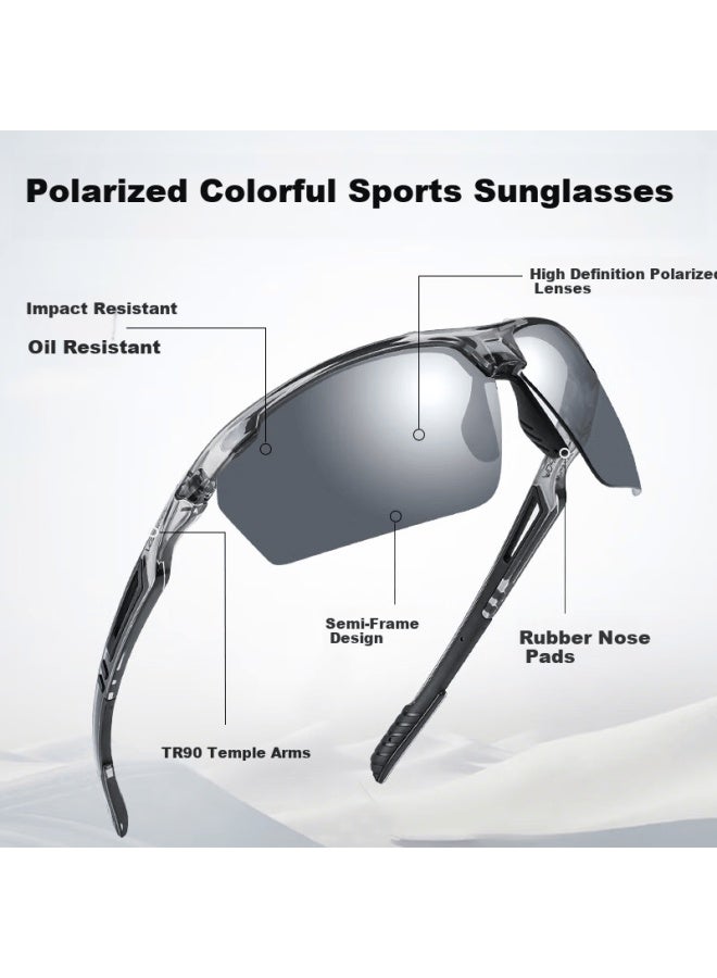 Vozapow Running Gl, Professional Marathon Polarized Colorful Protective Goggles, Outdoor Sports Fishing Hiking Sungl For Men And Wome - Image 1