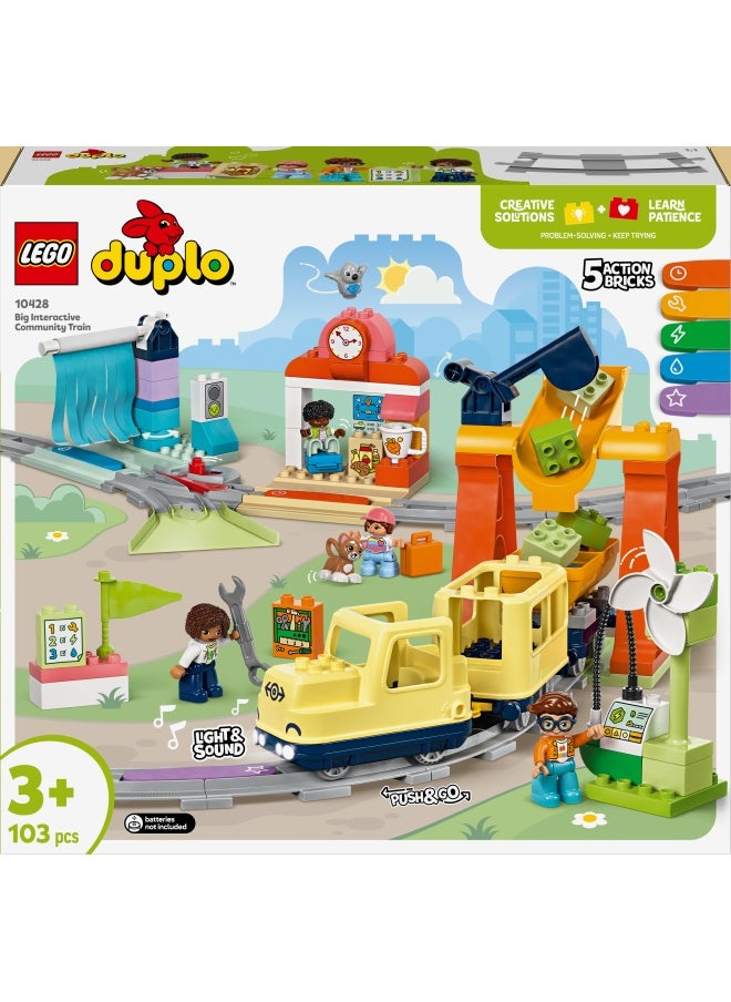 LEGO Duplo Town Big Interactive Community Train 10428 (103) Pieces  - Image 2