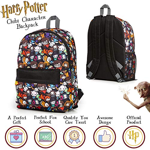 Harry Potter Backpack for Boys Girls Teens with Chibi Character Print Daypack Backpacks School Bag for Sports Travel School Supplies Gifts for Kids - Image 2