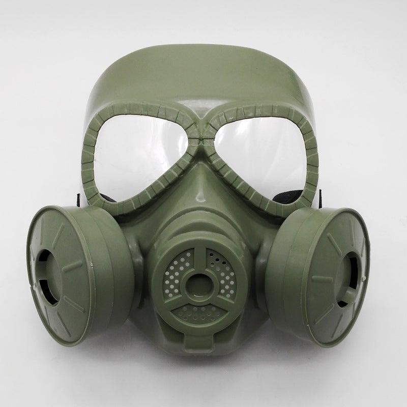 M04 gas mask real person CS field equipment helmet seal double fan tactical army fans eat chicken mask wholesale - Image 3