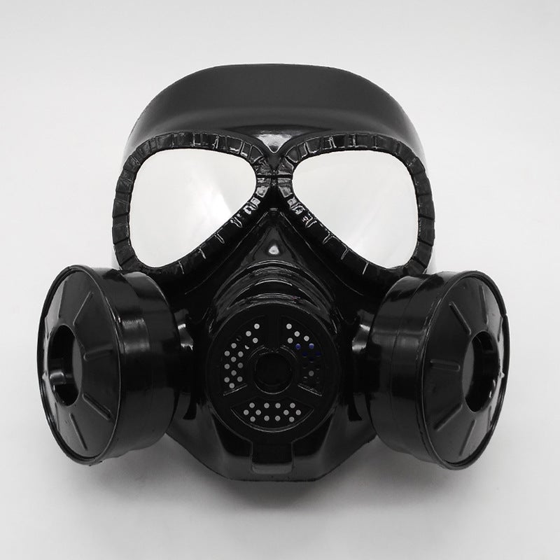 M04 gas mask real person CS field equipment helmet seal double fan tactical army fans eat chicken mask wholesale - Image 2