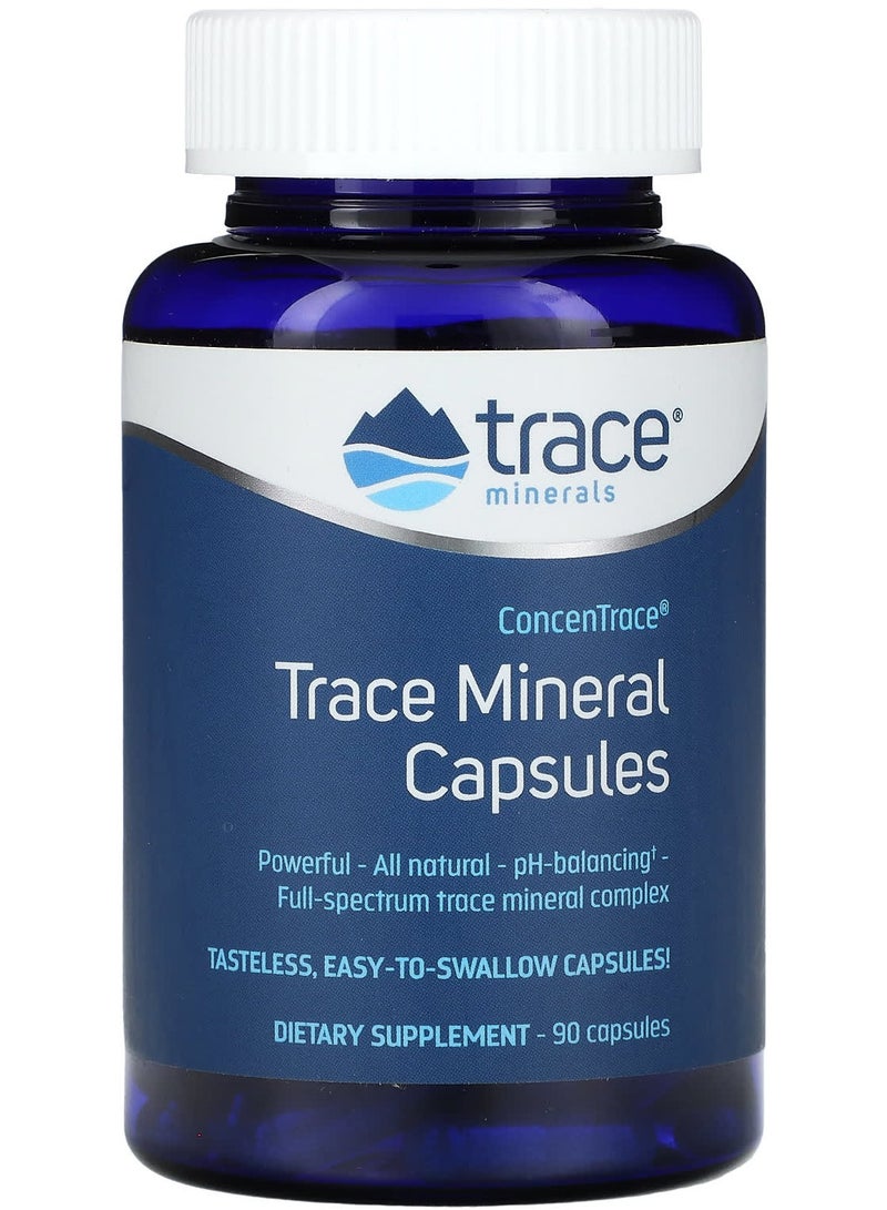 Trace Minerals ConcenTrace, Trace Mineral Capsules, 90 Capsules