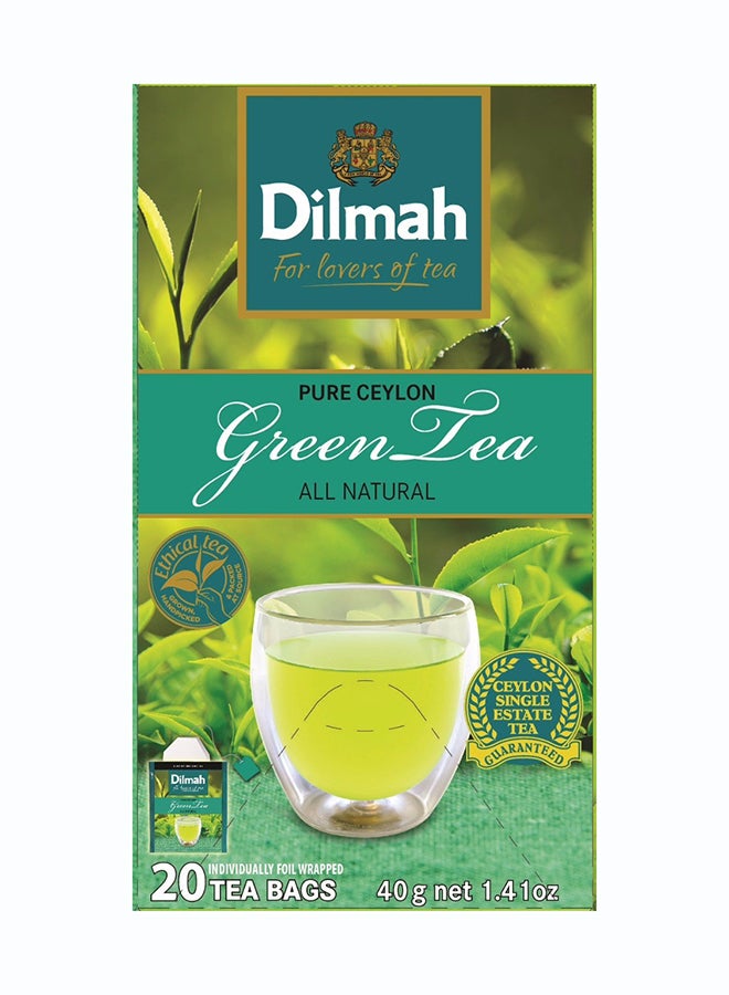 Dilmah Green Tea 20 Sachet