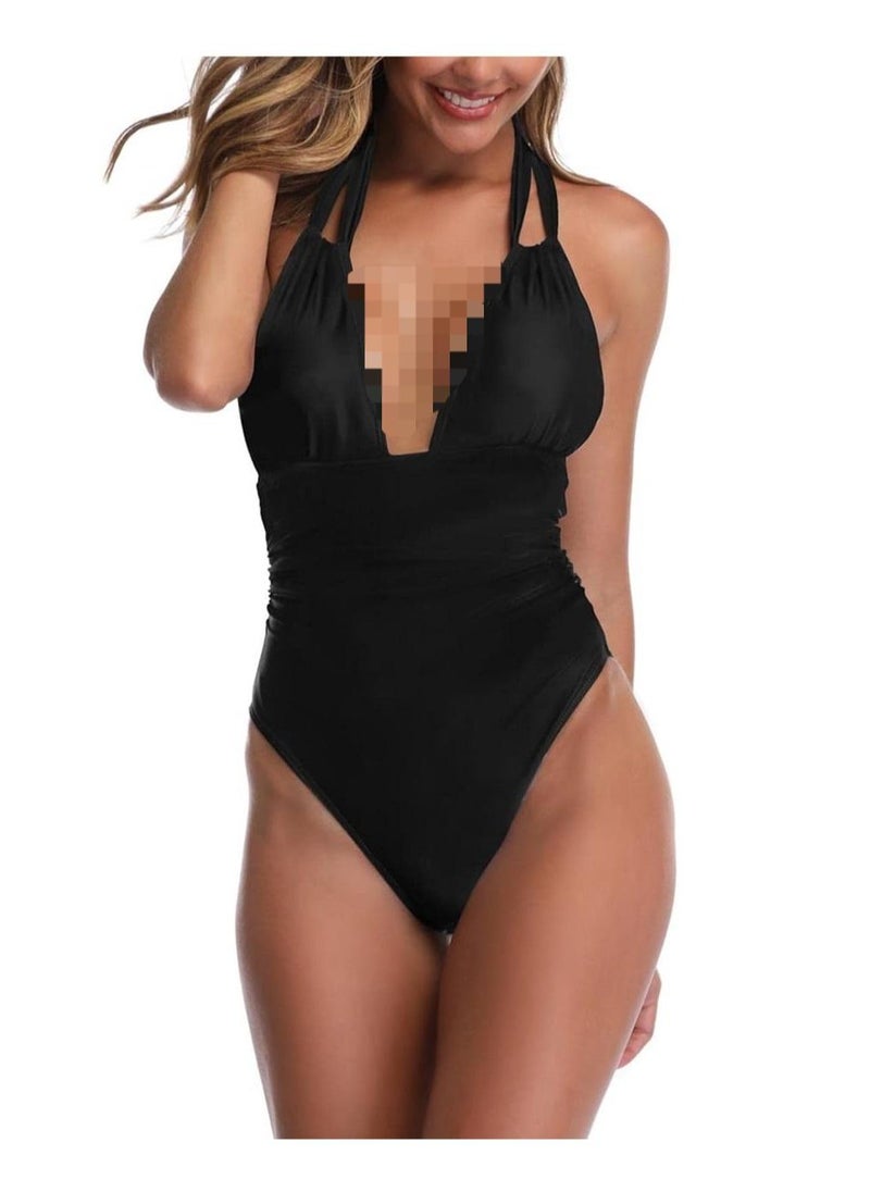 Generic - Women's One Piece Swimsuit, Deep Cut Bikini, Bandeau Bathing Suits, Slimming Twist Swimwear, Body Shape Cover - Image 1