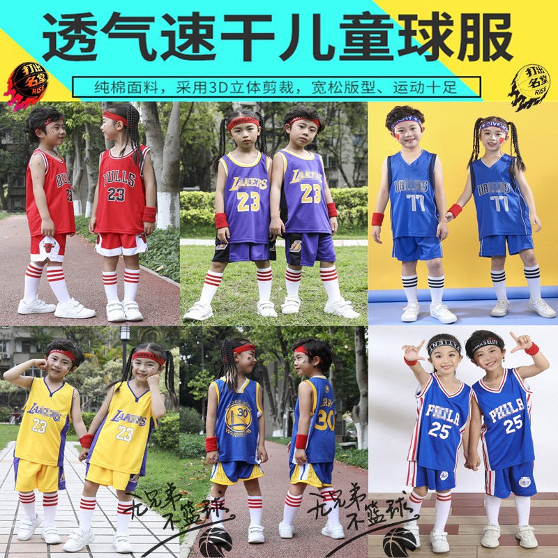 Children'S Basketball Clothes Suit Children'S Clothing Kindergarten Performance Clothes New Summer Sports Children'S Clothing - Image 3