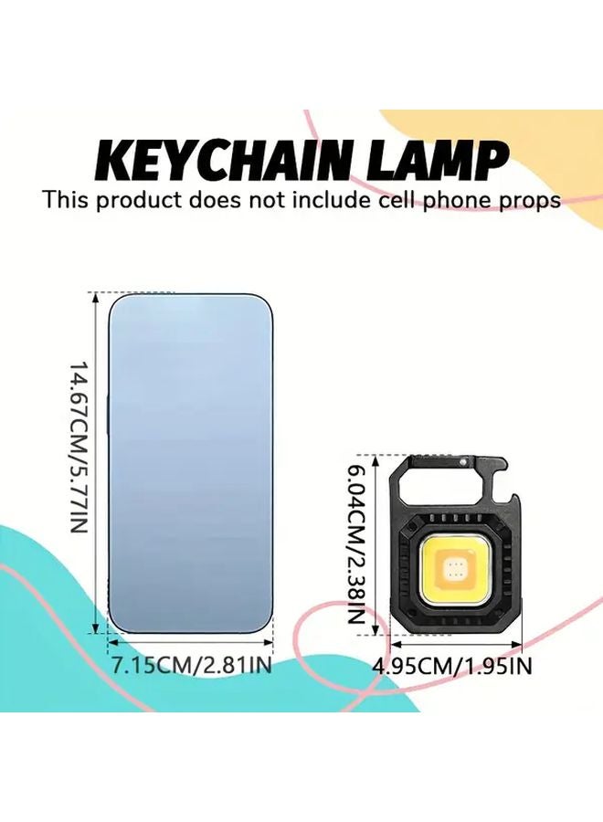 Mini Lamp 6 In 1 Magnetic Base Flashlight Rechargeable Hands Free For Camping Emergency Workshop - Image 4