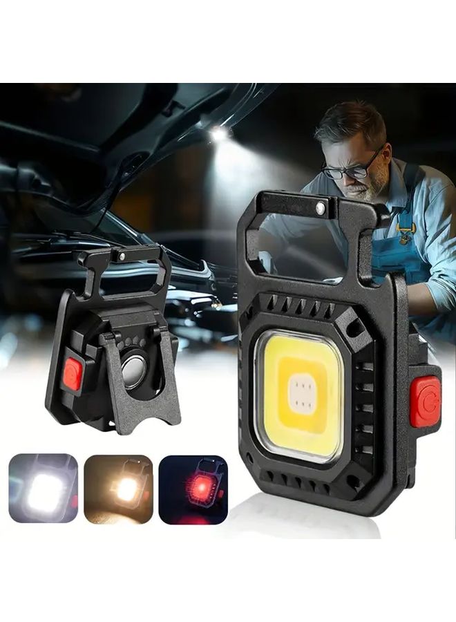 Mini Lamp 6 In 1 Magnetic Base Flashlight Rechargeable Hands Free For Camping Emergency Workshop - Image 3