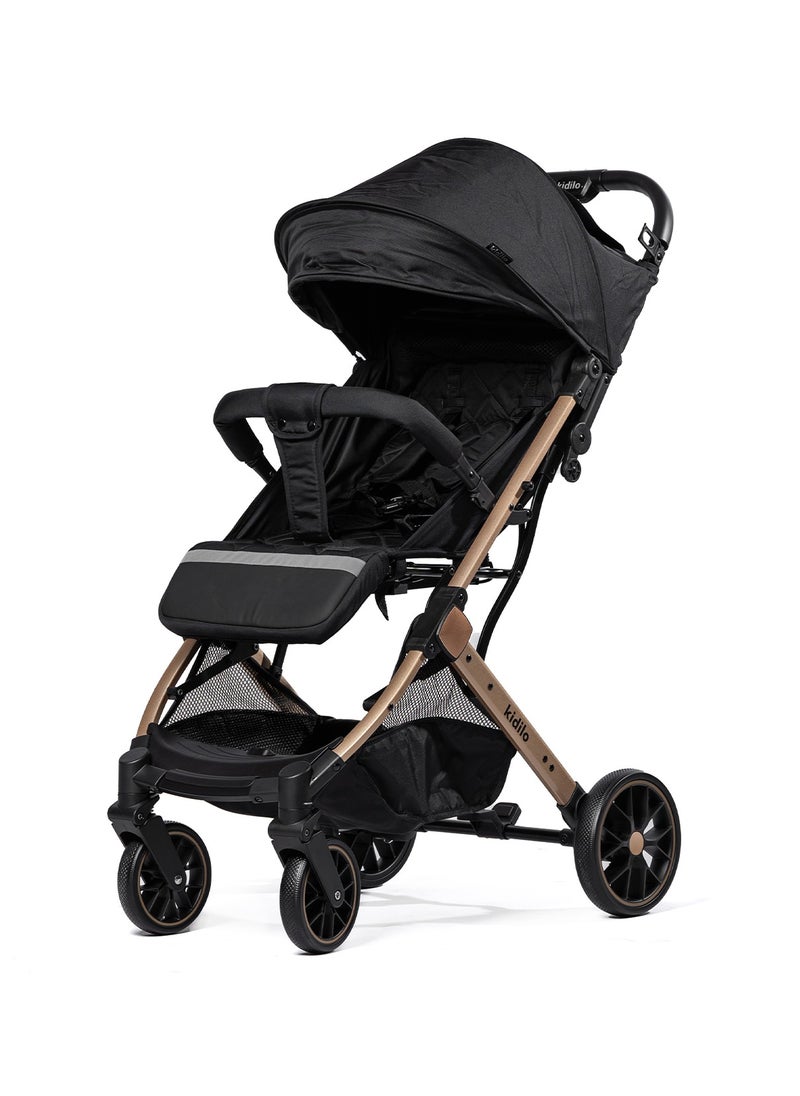 Kidilo Luxury Baby Stroller | Lightweight, Portable Design | Four-Wheel Stroller for Newborns and Infants  - Image 2