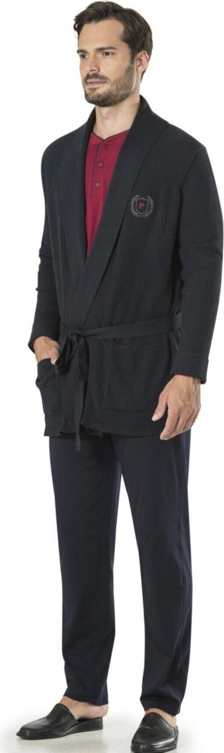 pierre cardin 5595 5 Pieces Sleepwear Pajama Set - Navy Blue  - Image 1