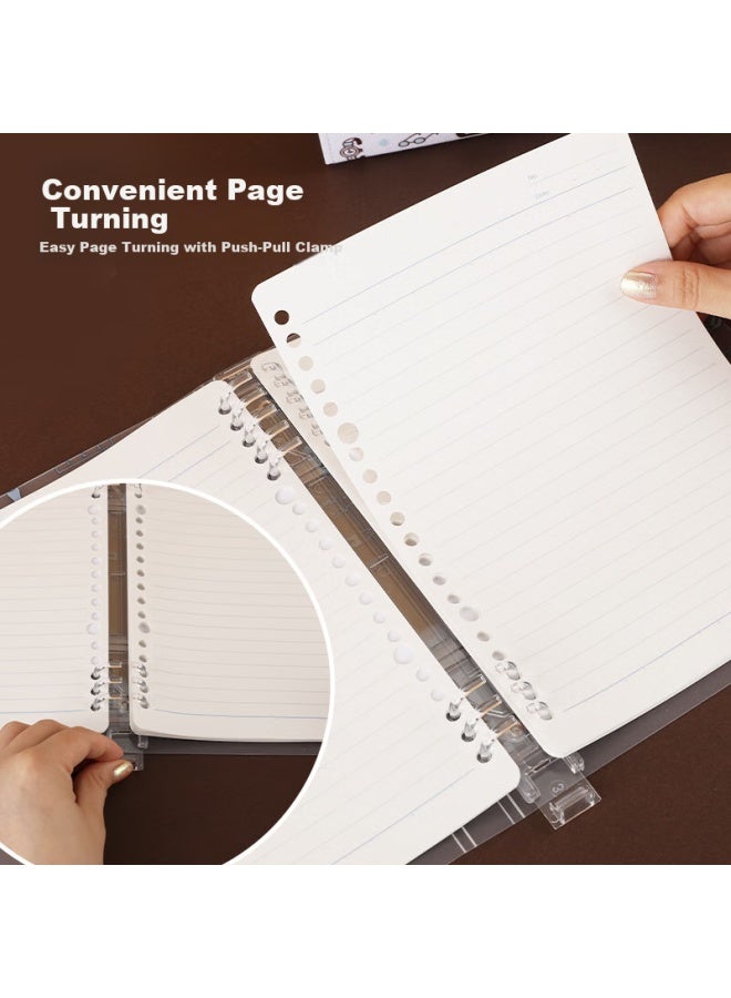 Kokuyo A5/40 Sheets/8mm Ruled Eric Collaboration Series Campus Compact Eight-ring Loose-leaf Notebook Large Capacity Deep Blue 1 Book Wsg-ru8mp12