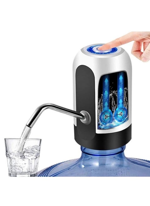 Portable Electric Water Dispenser with USB Charging, Automatic Pump for 5-Gallon Bottles, for Kitchen, Home, Office, Camping, and Workshop, Comes in Random Multi-Color with Rechargeable Batteries