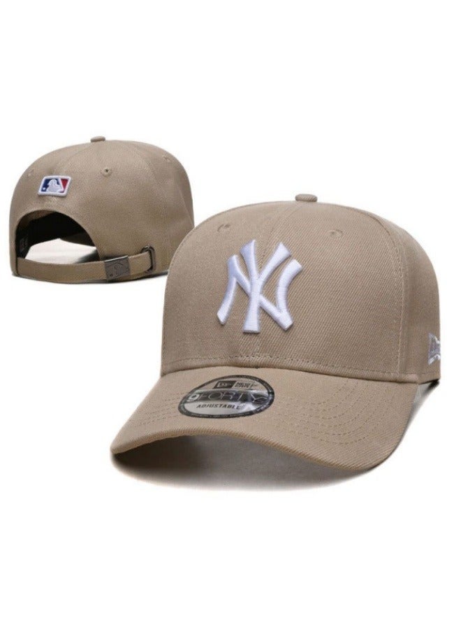 NEW ERA New Era MLB New York Yankees fashion sun hat, mesh hat, outdoor men's and women's sports duckbill hat brown 