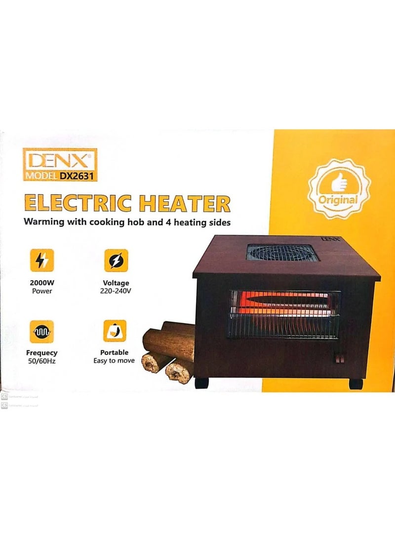 دينكس دفاية كهرباء ديكور من دينكس موديل DX2631 ٢٠٠٠وات - Image 3