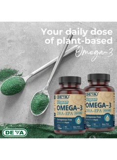 Deva Vegan Dhaepa Nutritional Supplement Nonfish Derived From Algae 300 Mg Potency 90 Vegetarian Softgels Pack Of 2  - Image 4
