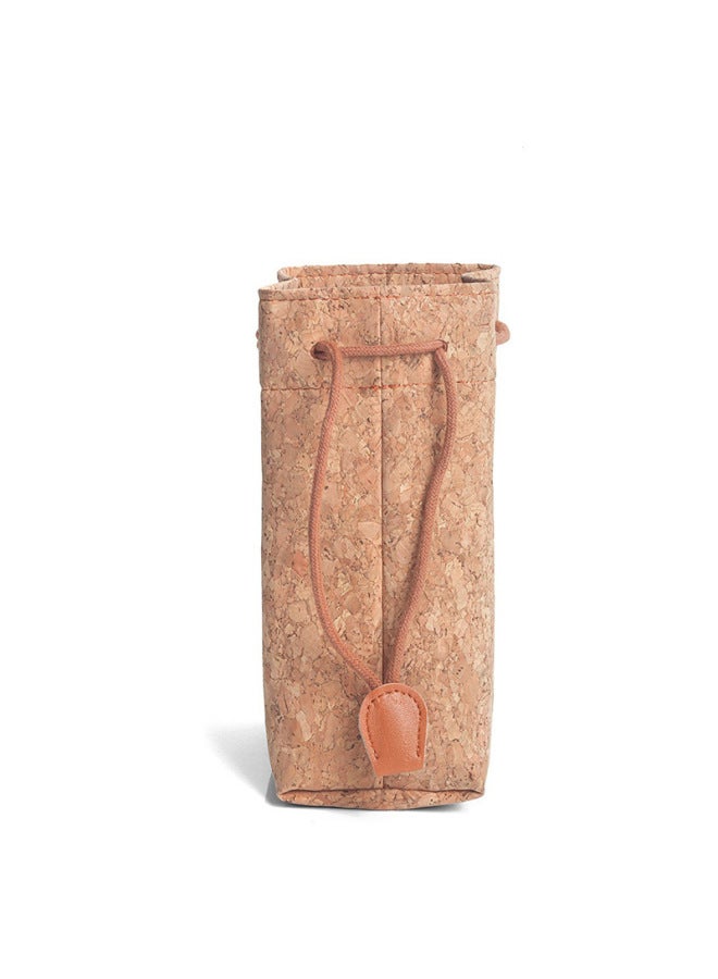 For The Use Of The Clapper Mini Camera Digital Cork Pocket Camera Micro Single Storage Bag Camera Protection Bag-Color:Cork Drawstring Pocket  - Image 4