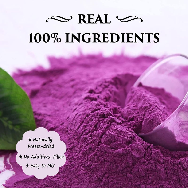 Grelim Premium Purple Sweet Potato Powder - 8 Oz, Gluten Free, Vegan, Non-GMO Natural Ube Powder - Image 4
