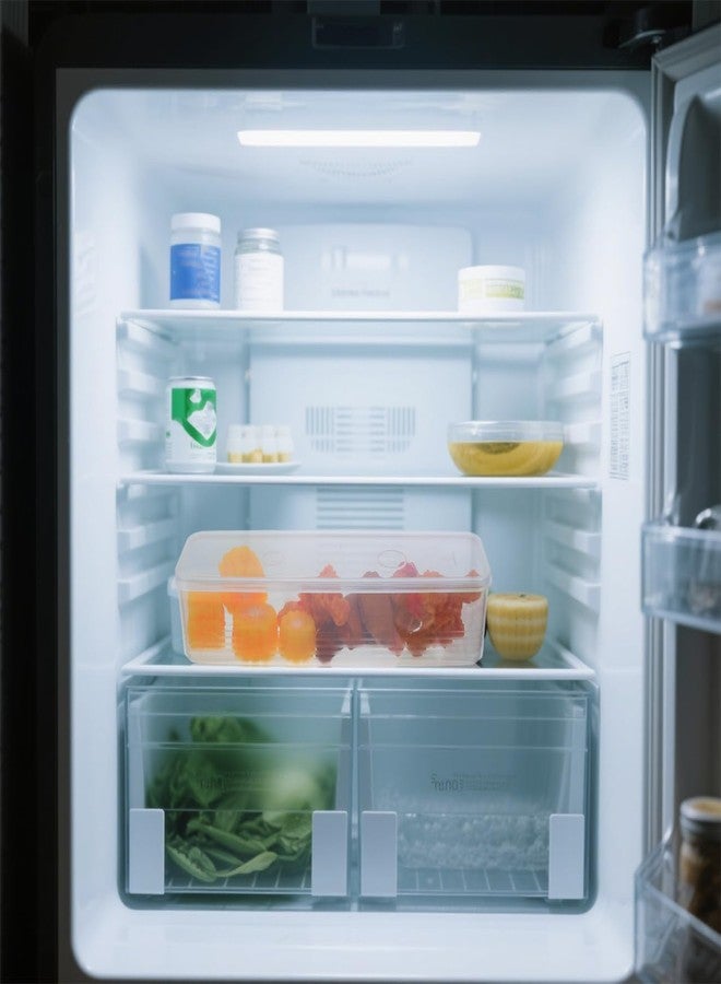 BESPORTBLE Fresh Box Airtight Food Storage Container for Scallions Cilantro and Green Onions - Transparent 11.81X3.14X2.95 Inch Fridge Organizer for Efficient Kitchen Storage - Image 2