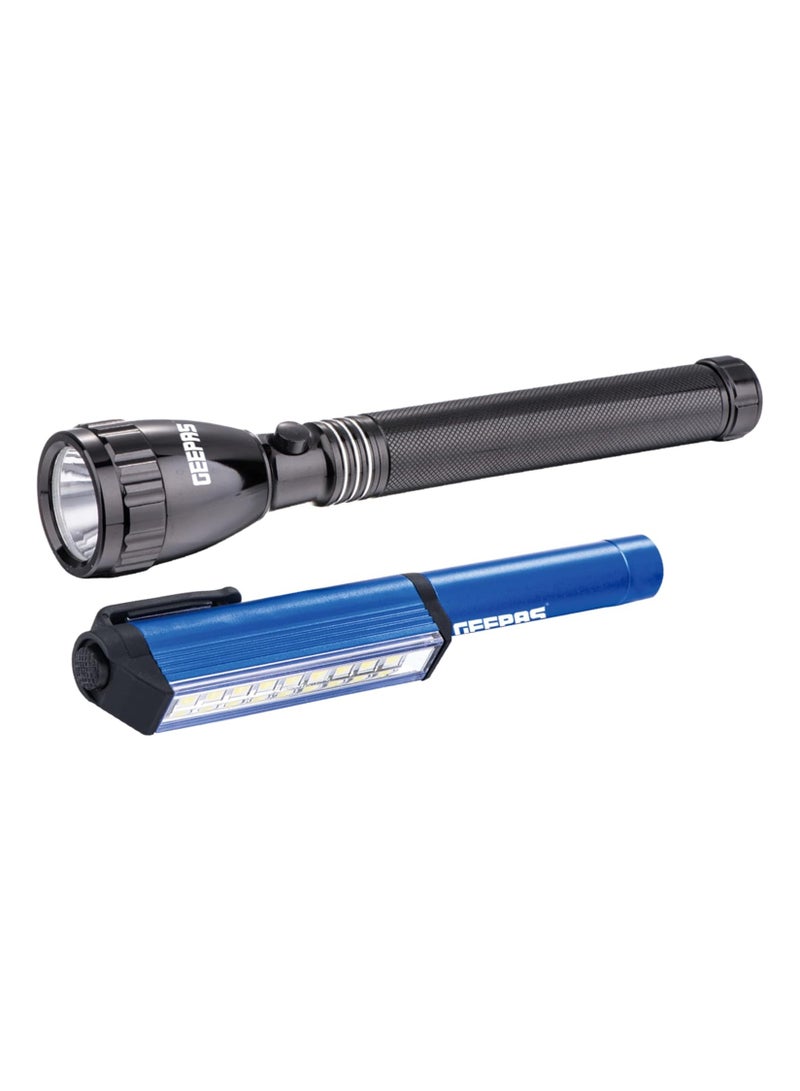 جيباس مصباح يدوي LED مقاوم للماء مع بطارية قابلة لإعادة الشحن من  GFL4647N -Geepas  - Image 3