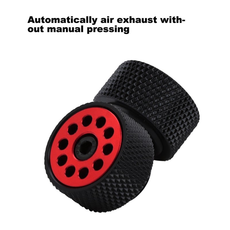 HPQF S1A Computer Water cooled Adjustable Automatic Air Evacuation Valve Black+Red - Image 5