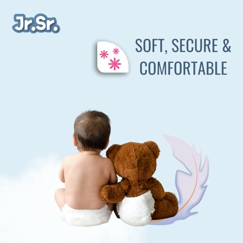 Jr. Sr. Baby Diaper Pants | 10-12 hr Absorption with Advanced Leak Protection | Safe For Babies Skin | Soft, Secure & Comfy (XXL, 22, count) - Image 3
