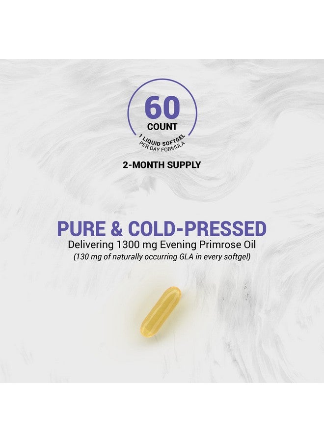 Naturalis Evening Primrose Oil (1300Mg) ; 100% Natural From New Zealand ; Nongmo Soy & Gluten Free Zero Filler ; 60 Softgels - Image 5