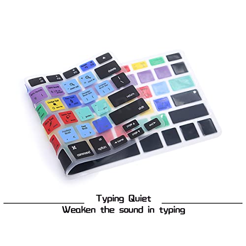 HRH PS Shortcut Hotkey US Silicone Keyboard Cover Skin for MacBook Air 13,for MacBook Pro13/15/17 (with or w/Out Retina Display, 2015 or Older Version),for iMac Older - Image 4