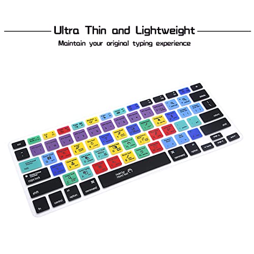 HRH PS Shortcut Hotkey US Silicone Keyboard Cover Skin for MacBook Air 13,for MacBook Pro13/15/17 (with or w/Out Retina Display, 2015 or Older Version),for iMac Older - Image 5