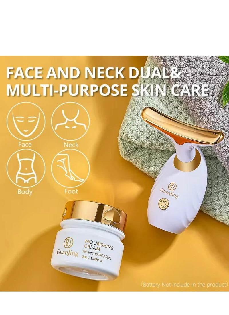 GUANJING Nourishing Lifting Skincare Set Electric Facial Massager Retinol Cream 28 Days Improve Skin Texture Of The Whole Face  - Image 5
