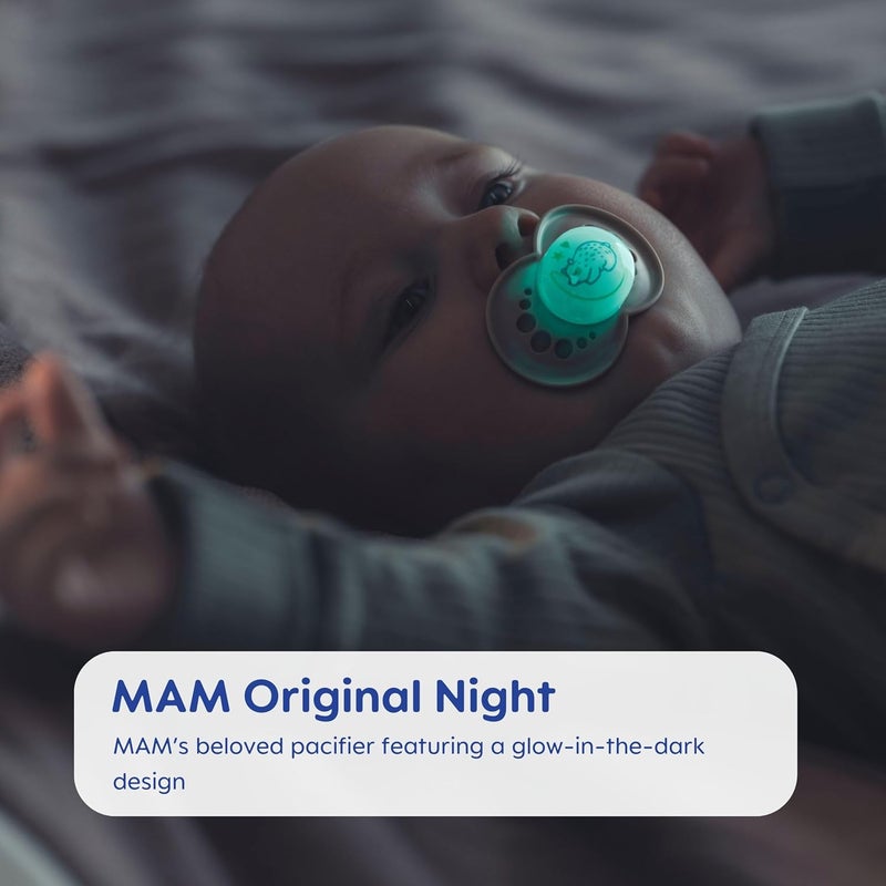 MAM Pacifier, 16+ Months, Variety Pack (1 Original, 1 Air + 1 Night Pacifier), Unisex 3-Count - Image 5