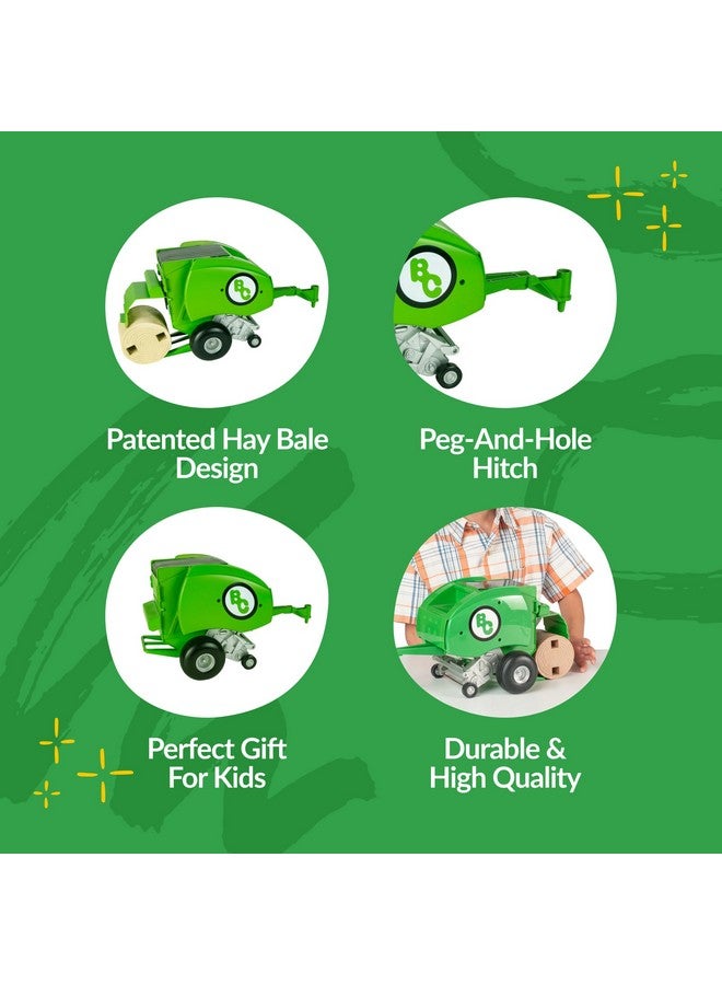 Round Baler  Toy Hay Baler  1:20 Scale  Farm Toys  Proprietary Blend Of Plastic  Durable & Lifelike  Playable & Collectible…