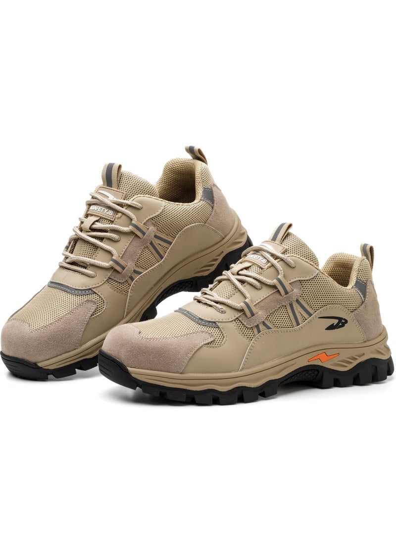 Steel Toe Cap Shoes for Men Women Reflective Summer Work Shoe Breathable Comfortable Anti Slip Safety Shoe 44 EUR  - Image 1