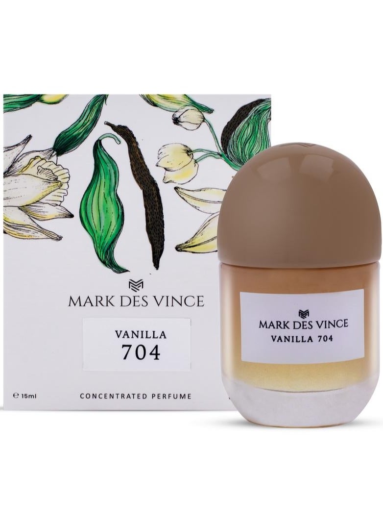 MARK DES VINCE عطر مارك دي فينس فانيليا 704 المركز 15 مل - Image 2