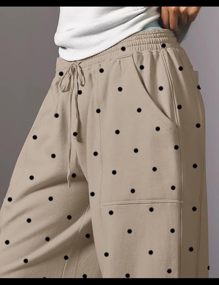 Sujama Barrel Sweatpants Women Leopard Pants 2025 Casual Baggy Cheetah Print Trousers with Pockets - Image 3