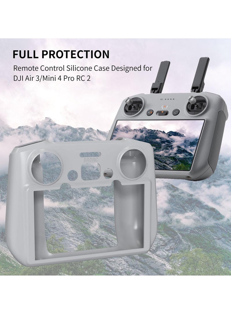 SYOSI Silicone Protective Cover Sleeve for DJI Air 3/Mini 4 Pro RC 2 Remote Controller, Protective Case Compatible with DJI Air 3 or Mini 4 Pro RC 2 Controller Accessories  - Image 2