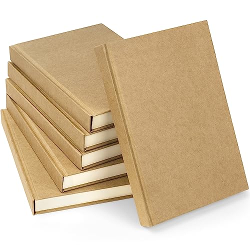 Dynta Hardcover Sketchbook Blank Notebook Bulk 6 Packs Unlined A5 Size 5.7”x8.3” 120 Sheets/240 Pages Premium Paper Sketch Pad for Drawing Books Art Supplies for Office School Travelers Journal - Image 1
