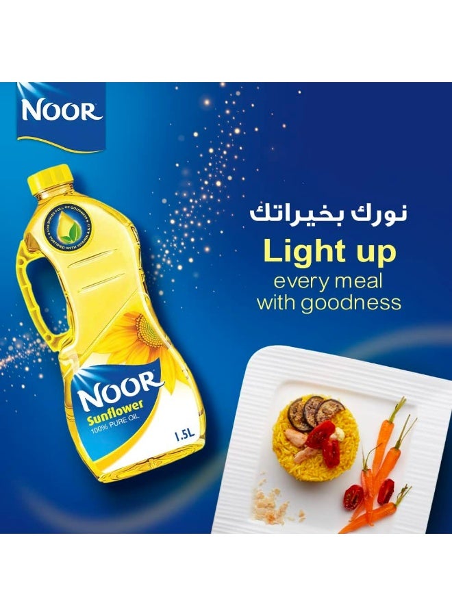 Noor, Sunflower Oil, 1.5L pack of 2 - Image 2