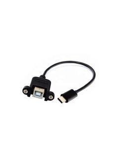 KNEUTRIX KNEUTRIX 30 CM Type C USB male to USB 20 B Type Female Panel Mount Printer Extension Cable with Screws Holes for Laptop Printer  - Image 4