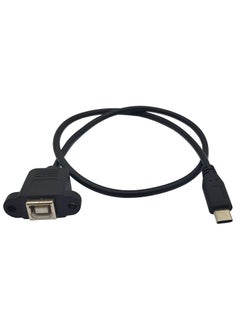 KNEUTRIX KNEUTRIX 30 CM Type C USB male to USB 20 B Type Female Panel Mount Printer Extension Cable with Screws Holes for Laptop Printer  - Image 2
