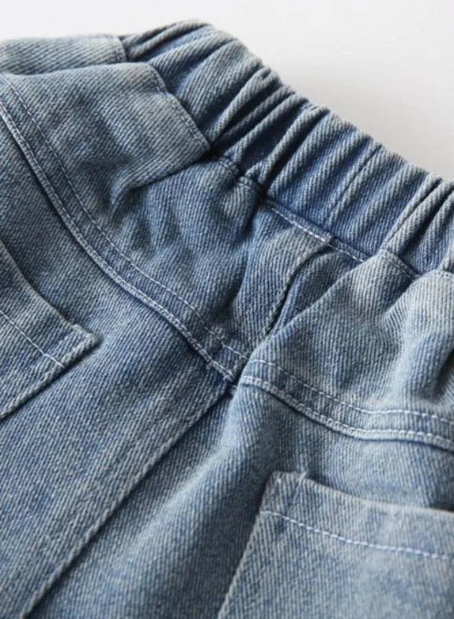 YUNIQEE Blue Relaxed Mid Rise Solid jeans