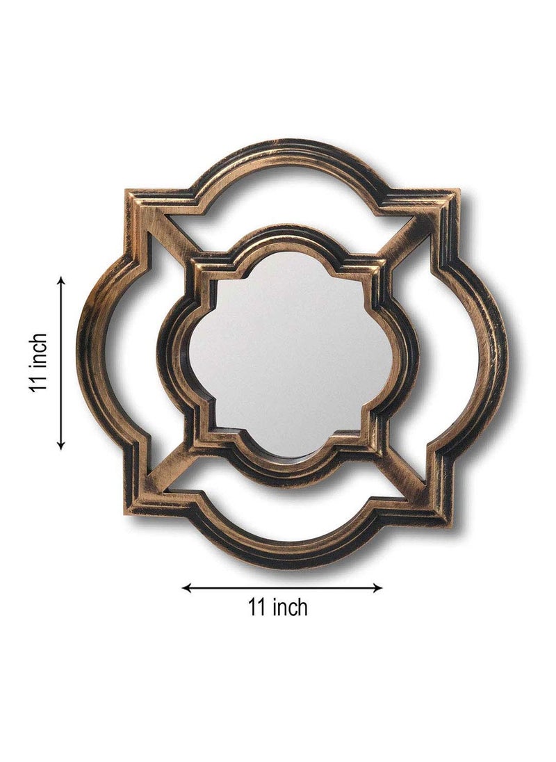 Art Street Art Street -Set of 2 Beautiful Large Mirror for Bathroom, Livingroom Wall Mirror,Decorative in Round Shape (11 x 11 Inchs)  - Image 3