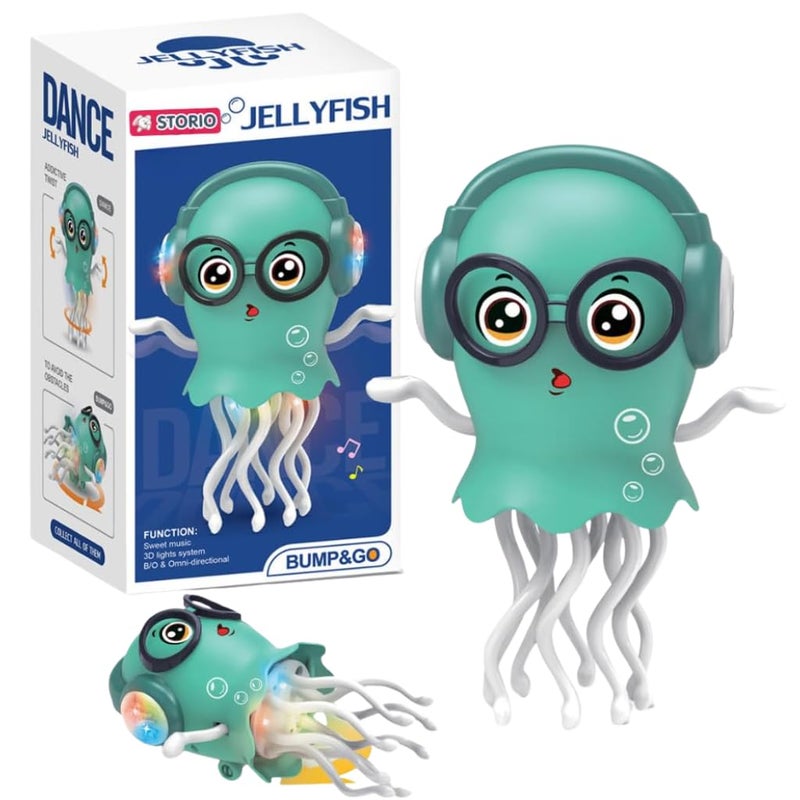 Storio Dancing Jellydancer Baby Toy | Crawling Infant Tummy Time Musical Toy | Magic Dancing Music Crawling Toy | Interactive Sensory Fidget Toy for Kids Boys & Girls 3–8 Years | Birthday Gift - Image 5