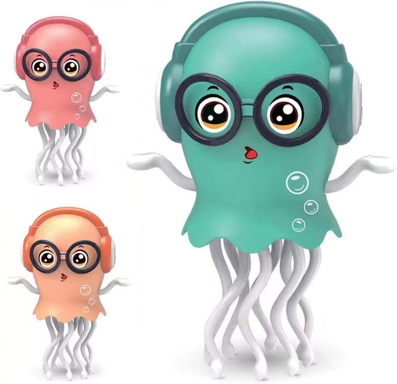 Storio Dancing Jellydancer Baby Toy | Crawling Infant Tummy Time Musical Toy | Magic Dancing Music Crawling Toy | Interactive Sensory Fidget Toy for Kids Boys & Girls 3–8 Years | Birthday Gift - Image 2