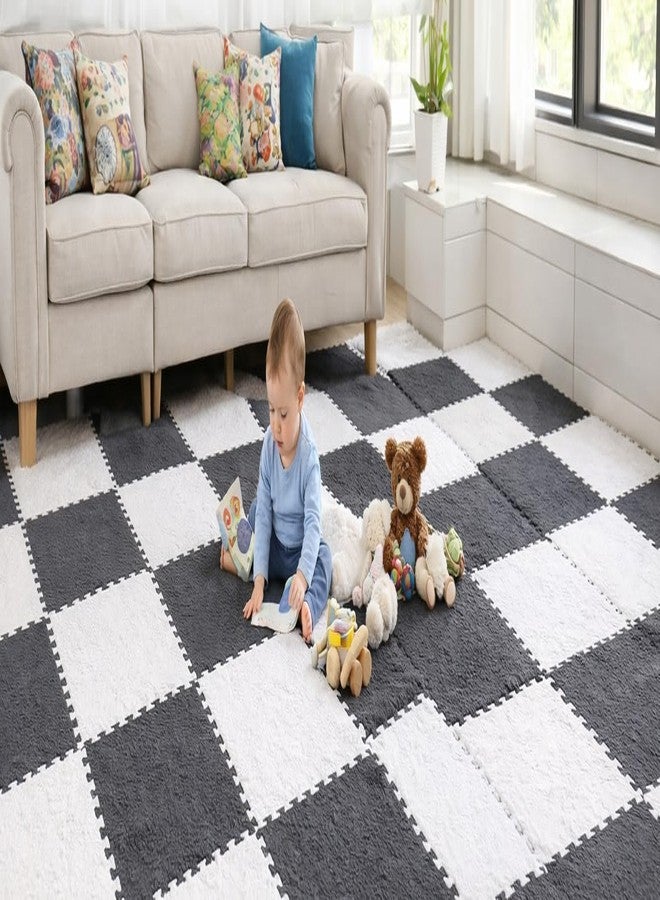 WENGTY 10 Pcs Interlocking Foam Floor Mat 12x12 Inch EVA Soft Puzzle Tiles, Anti-Slip Gym Play Mat for Kids, Exercise Flooring, Noise Reduction, Waterproof Floor Protection, 10 Sq Ft Coverage - Image 1