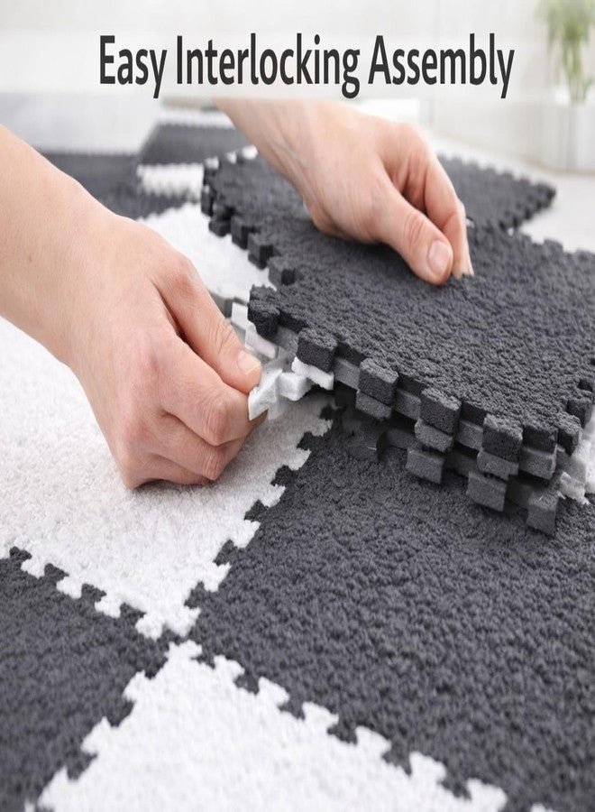 WENGTY 10 Pcs Interlocking Foam Floor Mat 12x12 Inch EVA Soft Puzzle Tiles, Anti-Slip Gym Play Mat for Kids, Exercise Flooring, Noise Reduction, Waterproof Floor Protection, 10 Sq Ft Coverage - Image 3