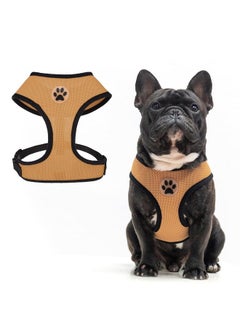 BINGPET BINGPET No Pull Dog Harness,Soft Mesh Breathable All Weather Vest Harness,Safety Protection Design Durable Adjustable Step-in Easy Walk Dog Harness for Small Medium Large Dogs(Beige,M)  - Image 1