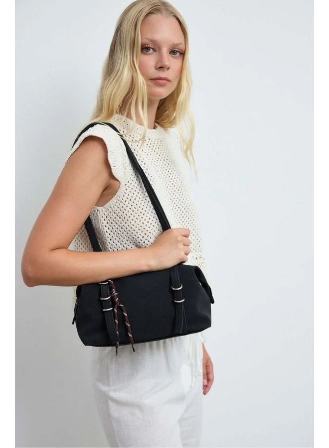 Shule Bags  Gia Charmlı Oval Black Bag. for Women | Best Price UAE