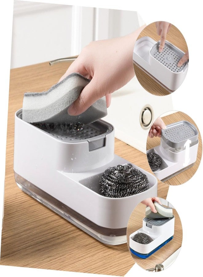 BlissCart 3 in 1 Liquid Soap Dispenser Dishwashing Soap Dispenser Countertop Pump Dispenser addy Sink Dishwashing for Kitchen Bathroom Liquid Dish Soap Holder. - Image 3