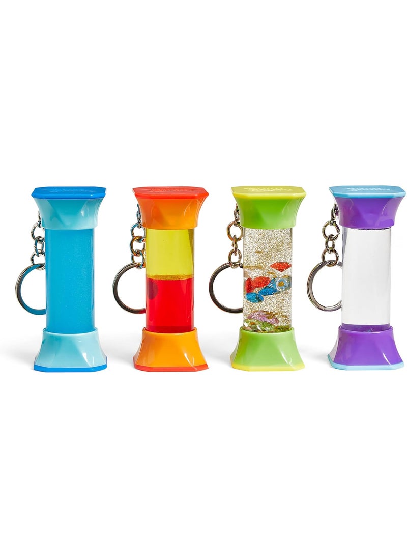 hand2mind hand2mind Soothing Swirlers Sensory Tubes Mini Fidget Keychains Anxiety Relief Items Calming Toys for Kids Calm Down Corner Supplies Quiet Fidgets for Classroom Toddler Car Toys for Travel  - Image 1